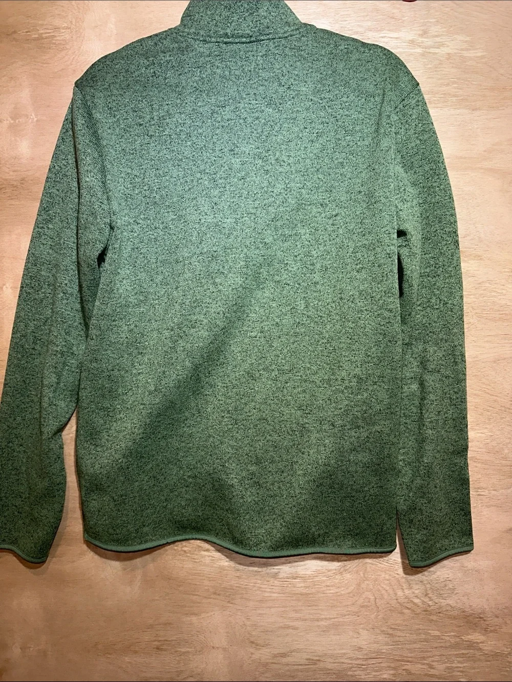 crown & ivy Olive Green Quarter-Zip Sweater Pullover